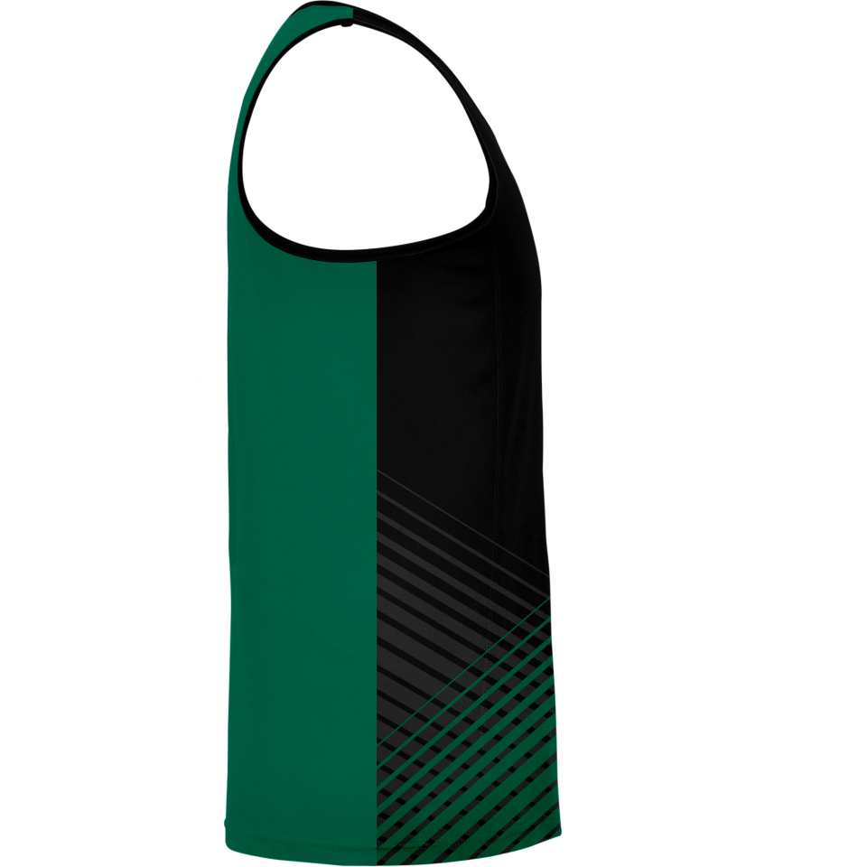 Camiseta pádel sin mangas sublimada modelo rayas