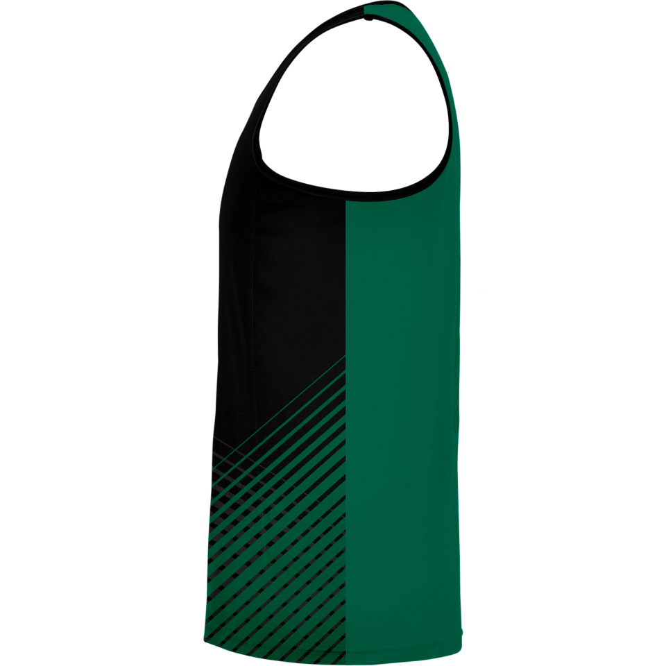 Camiseta pádel sin mangas sublimada modelo rayas