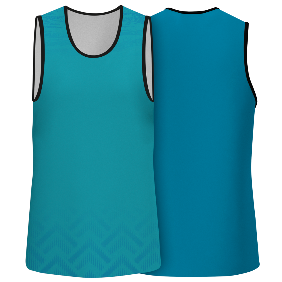 Camiseta pádel sin mangas sublimada modelo geométrico