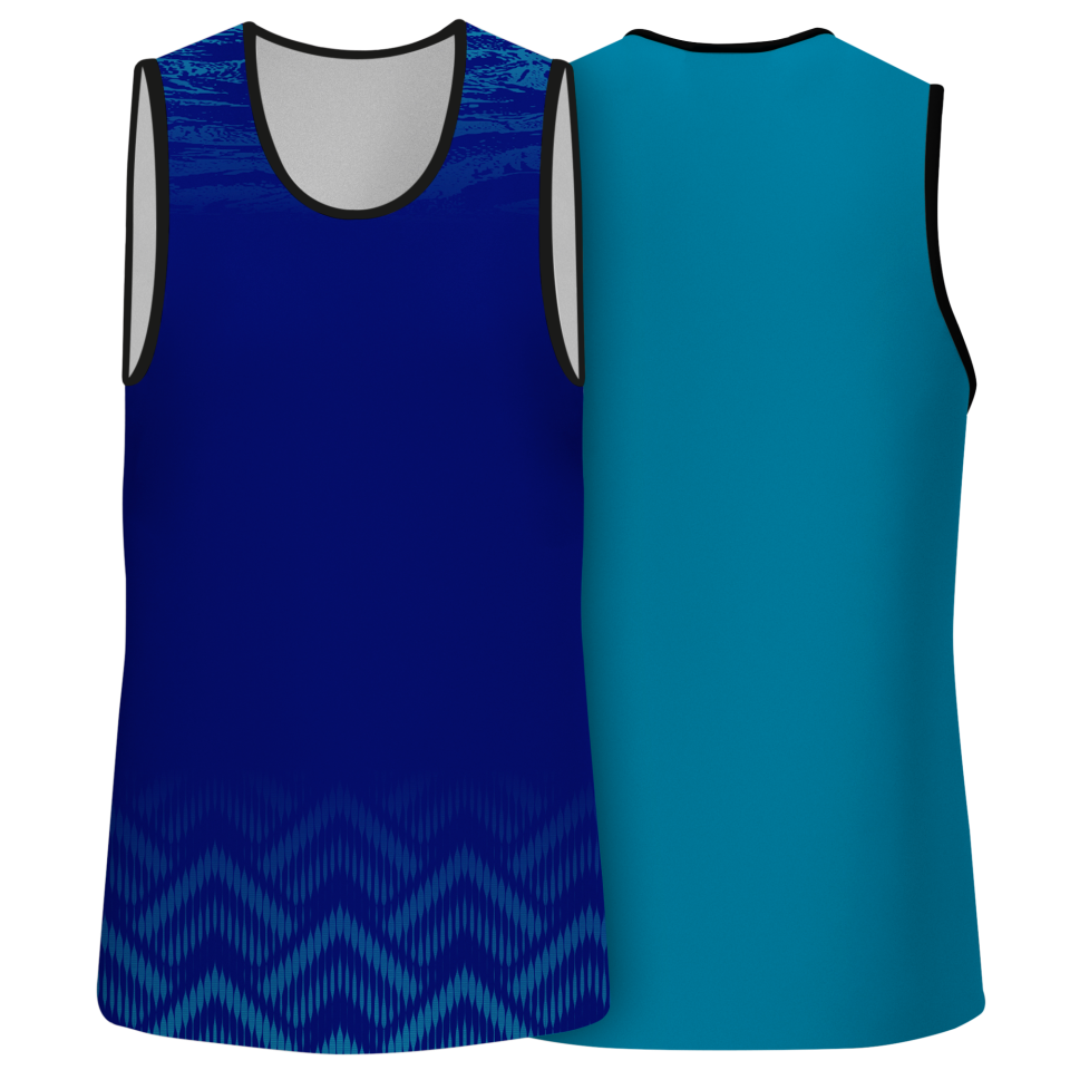 Camiseta pádel sin mangas sublimada modelo geométrico