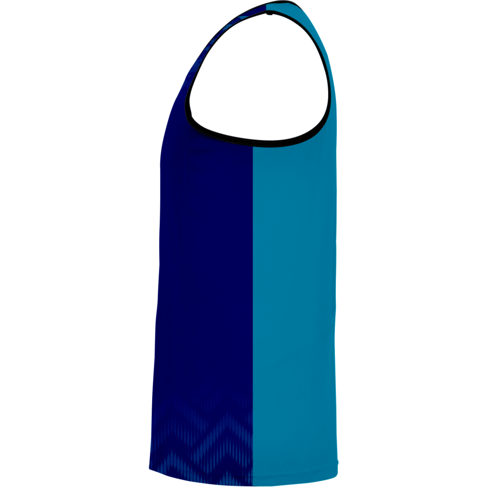 Camiseta pádel sin mangas sublimada modelo geométrico