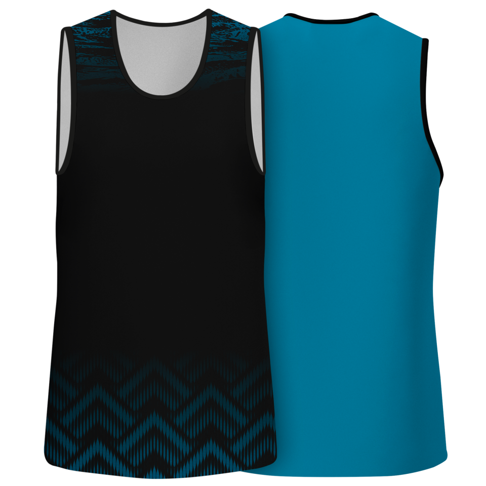 Camiseta pádel sin mangas sublimada modelo geométrico