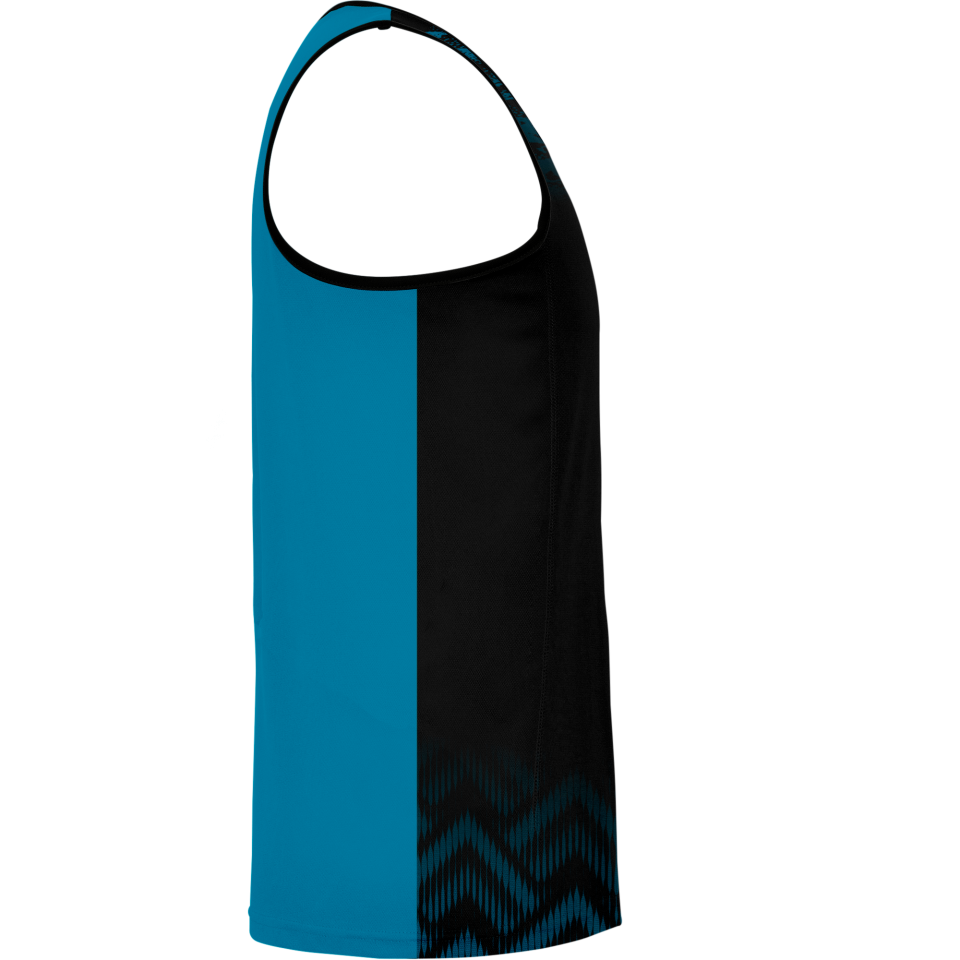 Camiseta pádel sin mangas sublimada modelo geométrico