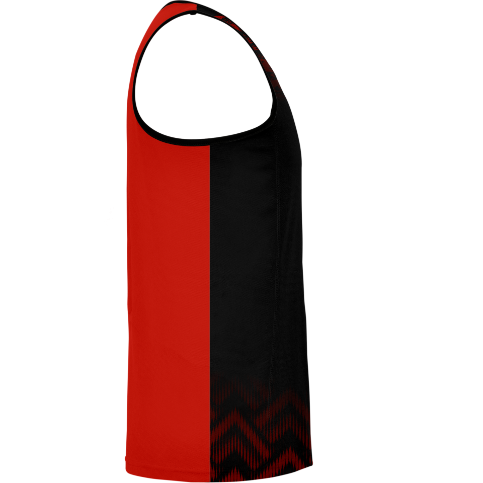 Camiseta pádel sin mangas sublimada modelo geométrico