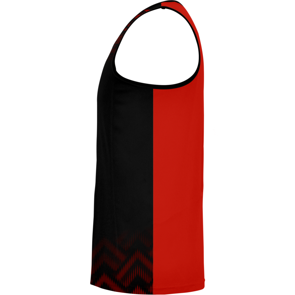 Camiseta pádel sin mangas sublimada modelo geométrico