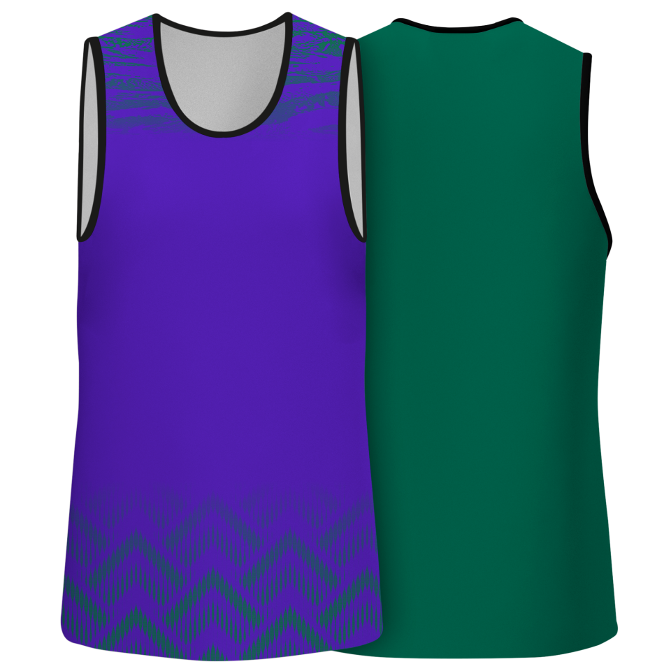 Camiseta pádel sin mangas sublimada modelo geométrico