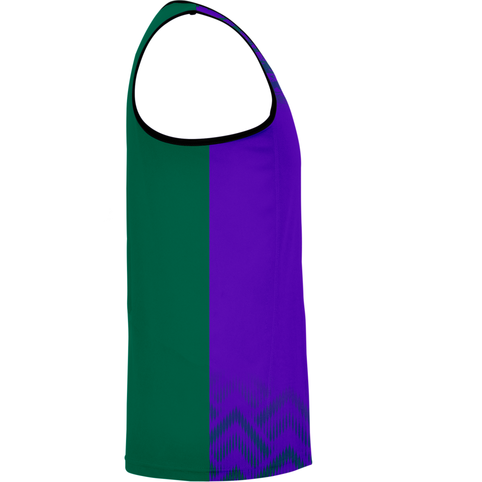 Camiseta pádel sin mangas sublimada modelo geométrico