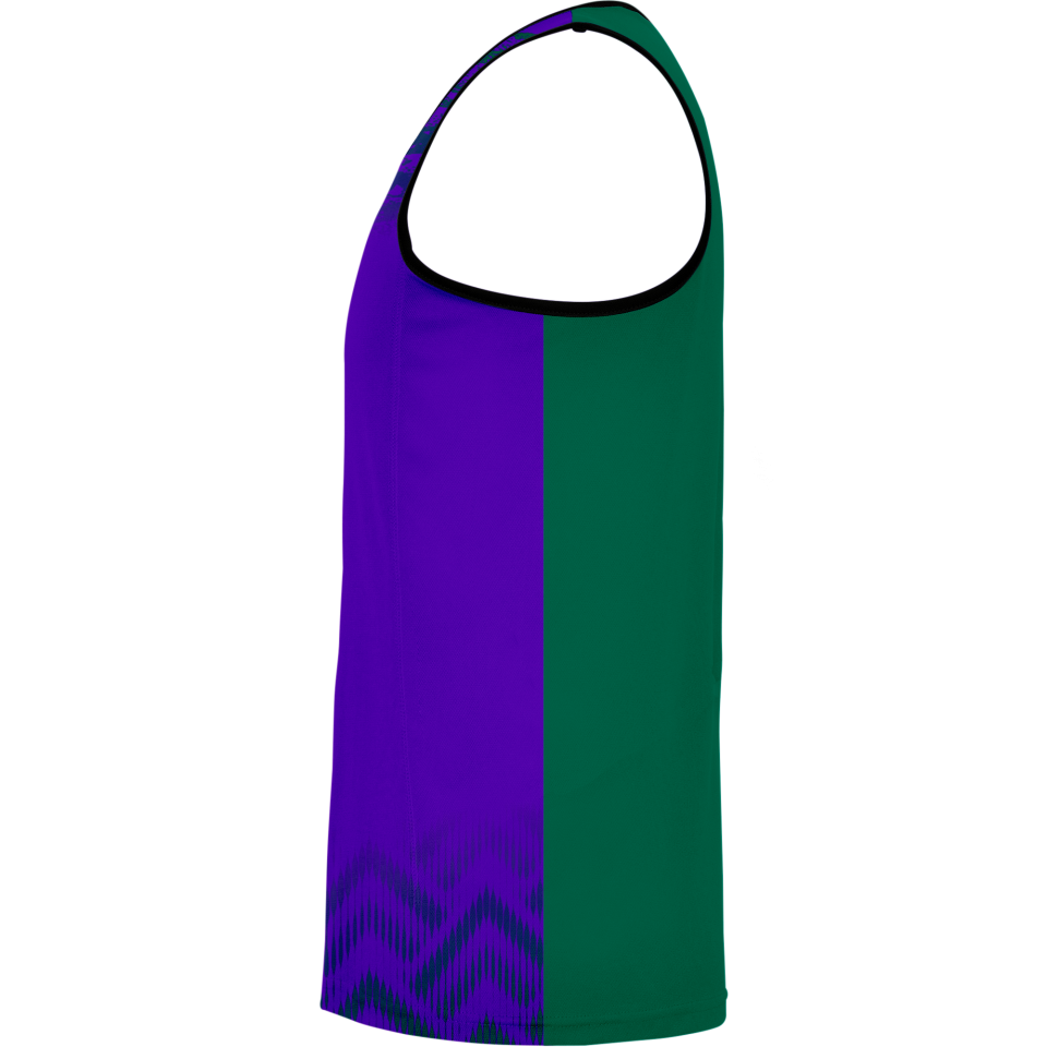 Camiseta pádel sin mangas sublimada modelo geométrico