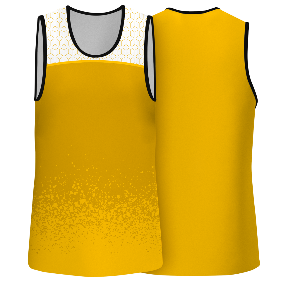 Camiseta pádel sin mangas sublimada modelo corte