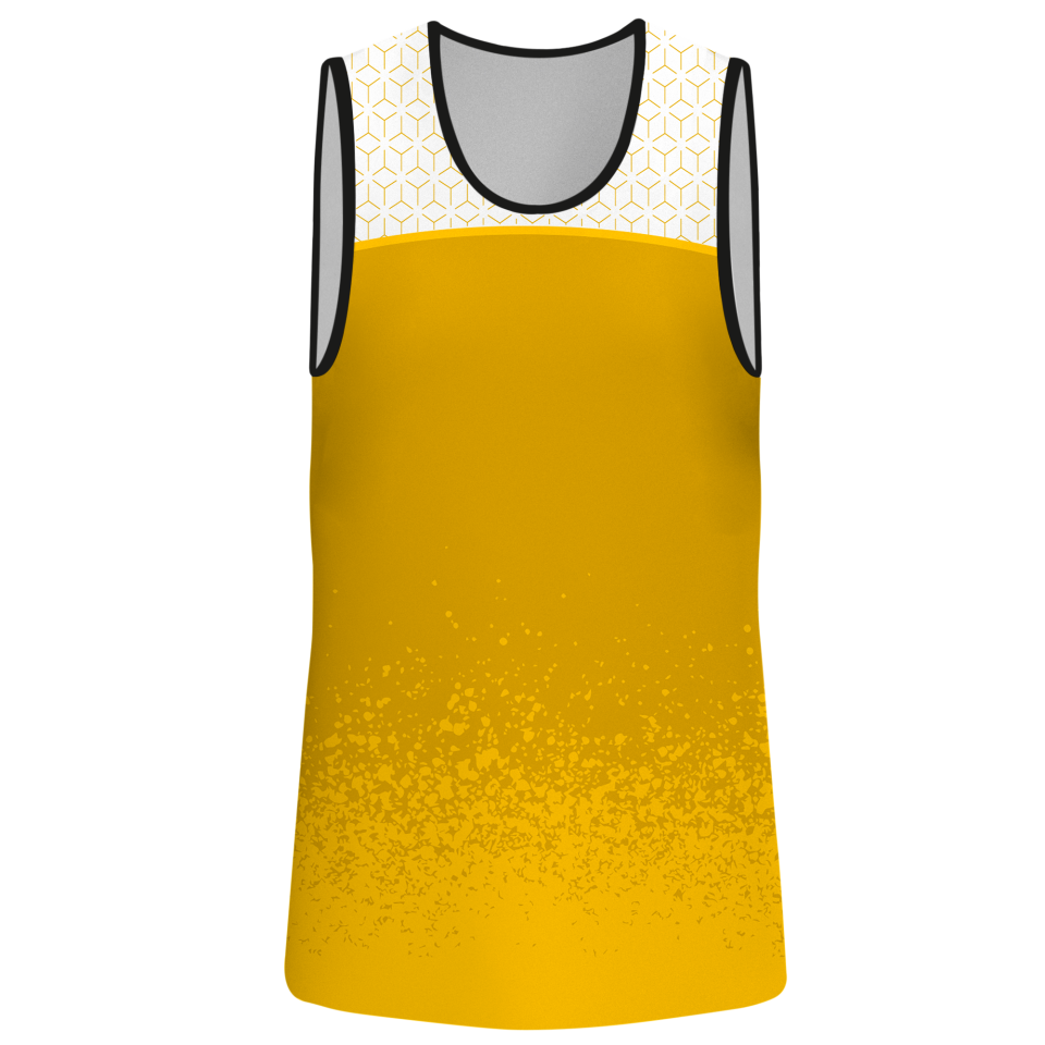 Camiseta pádel sin mangas sublimada modelo corte