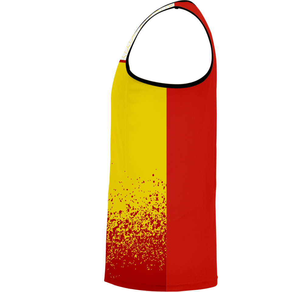 Camiseta pádel sin mangas sublimada modelo corte