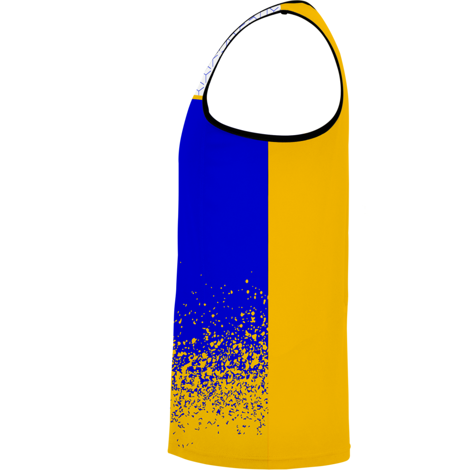 Camiseta pádel sin mangas sublimada modelo corte