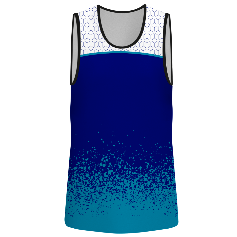 Camiseta pádel sin mangas sublimada modelo corte