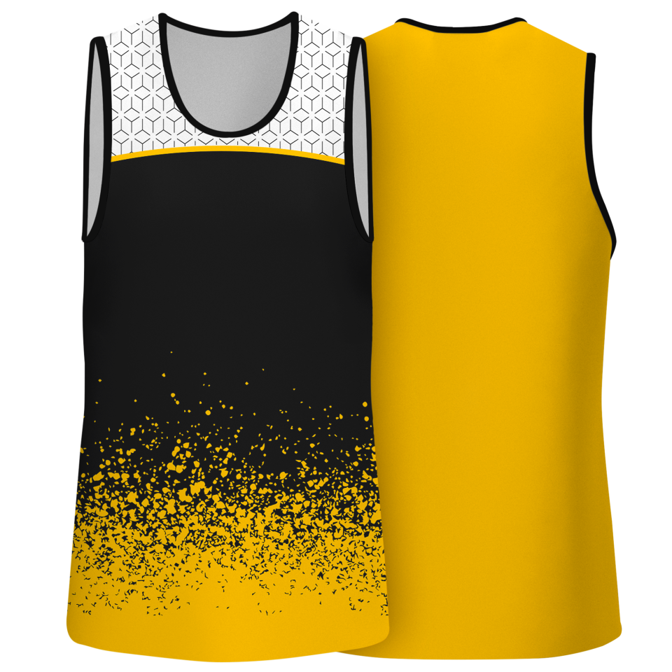 Camiseta pádel sin mangas sublimada modelo corte