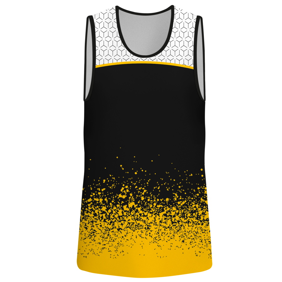 Camiseta pádel sin mangas sublimada modelo corte