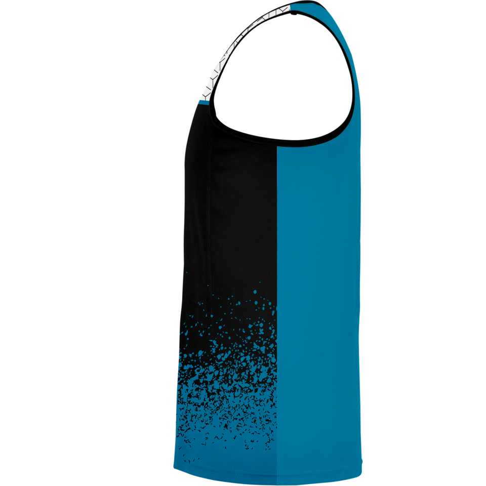 Camiseta pádel sin mangas sublimada modelo corte