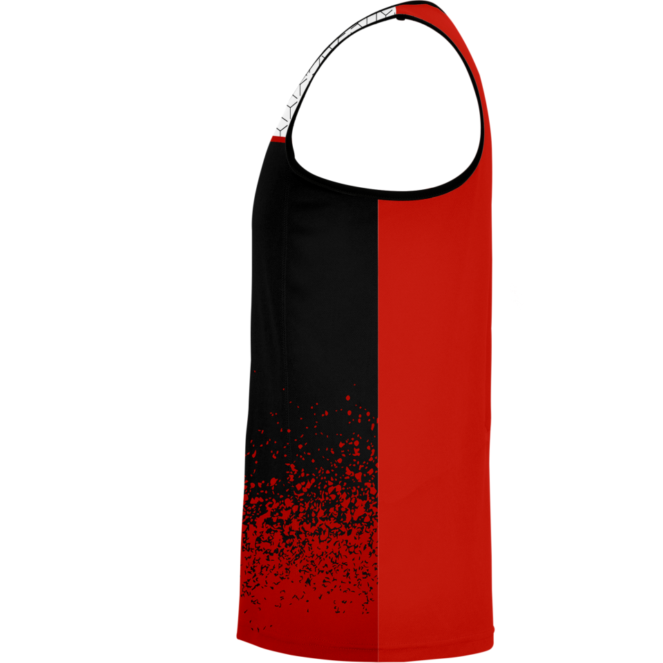 Camiseta pádel sin mangas sublimada modelo corte