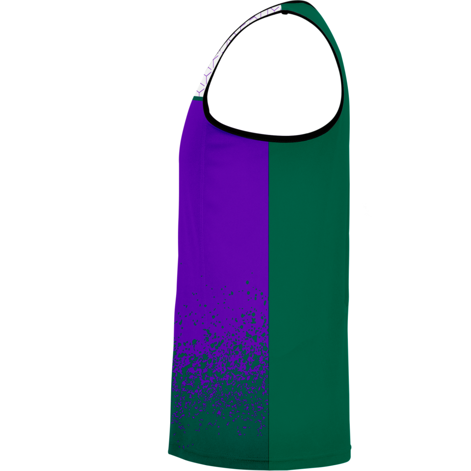 Camiseta pádel sin mangas sublimada modelo corte