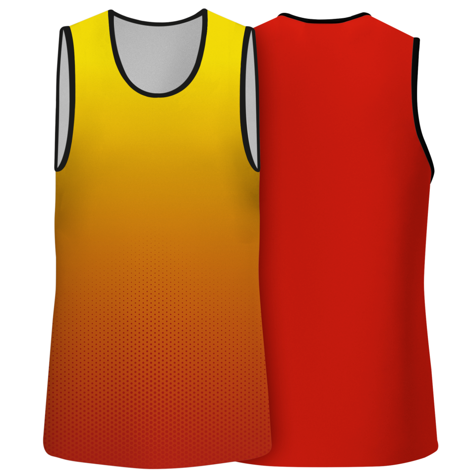 Camiseta pádel sin mangas sublimada modelo degradado