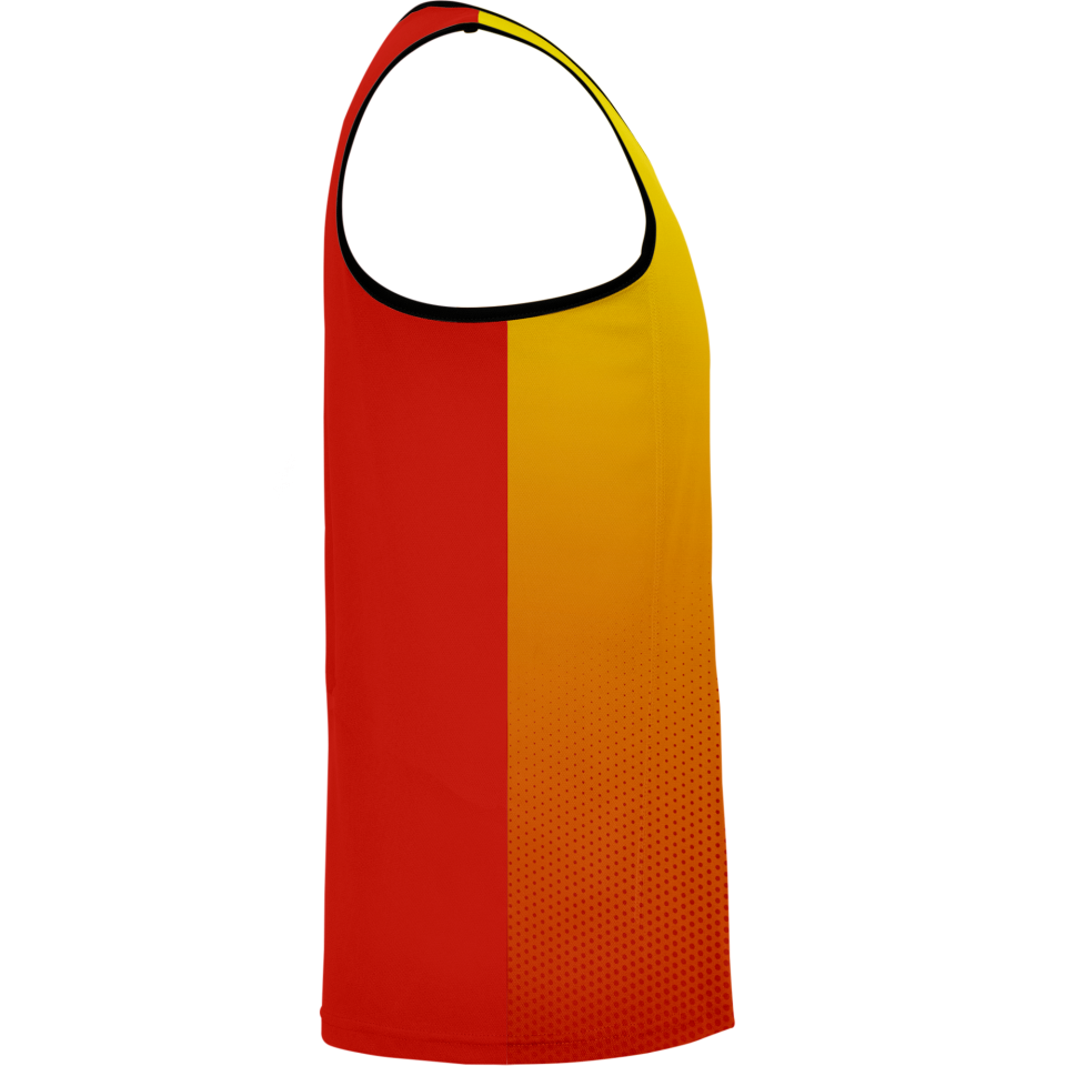 Camiseta pádel sin mangas sublimada modelo degradado