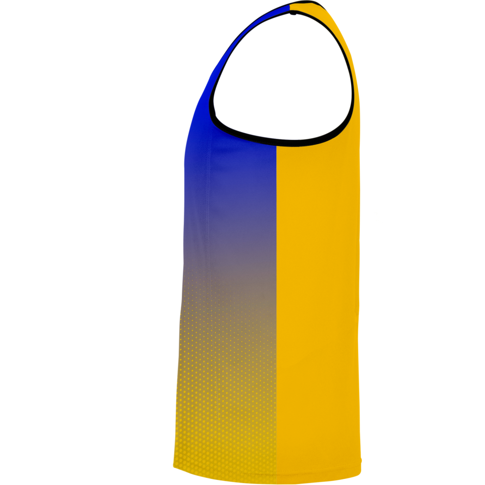 Camiseta pádel sin mangas sublimada modelo degradado