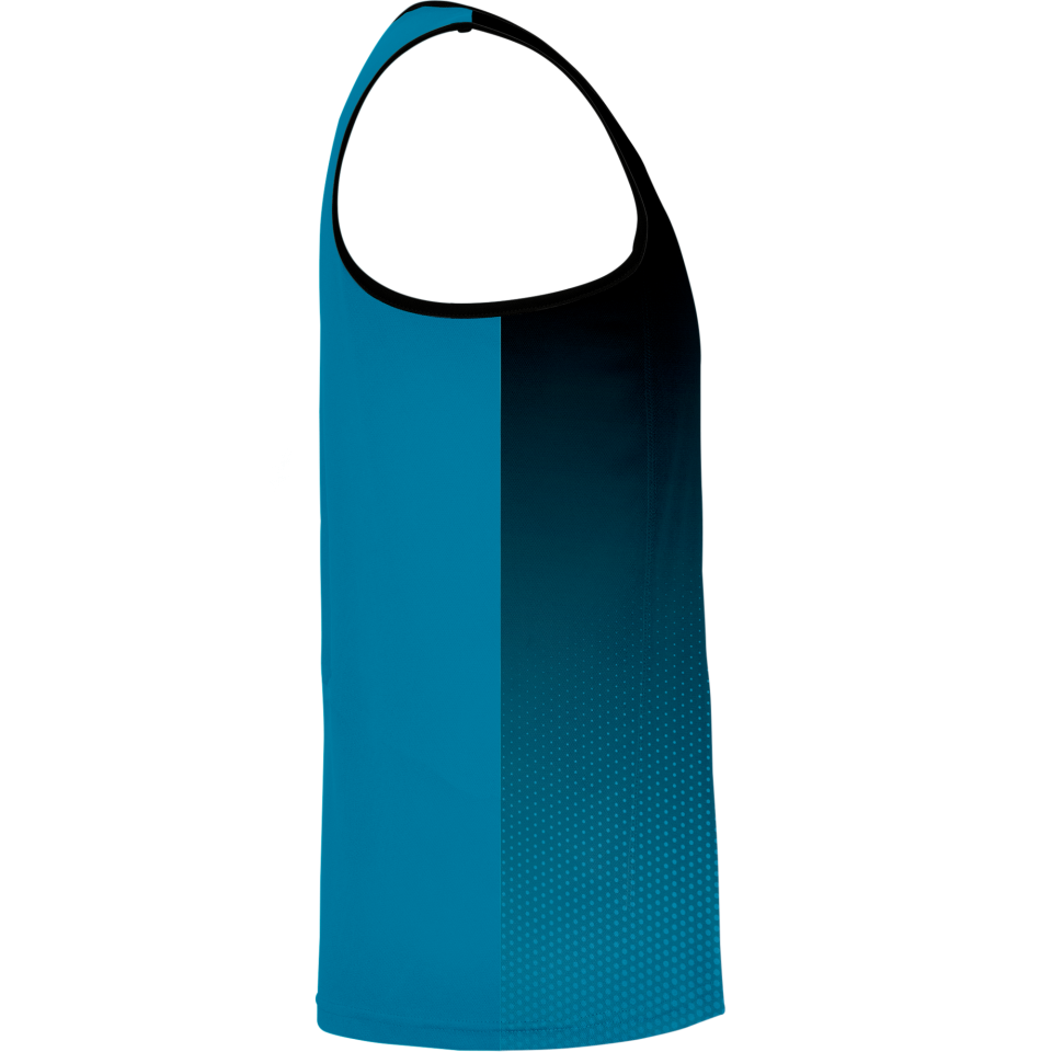 Camiseta pádel sin mangas sublimada modelo degradado