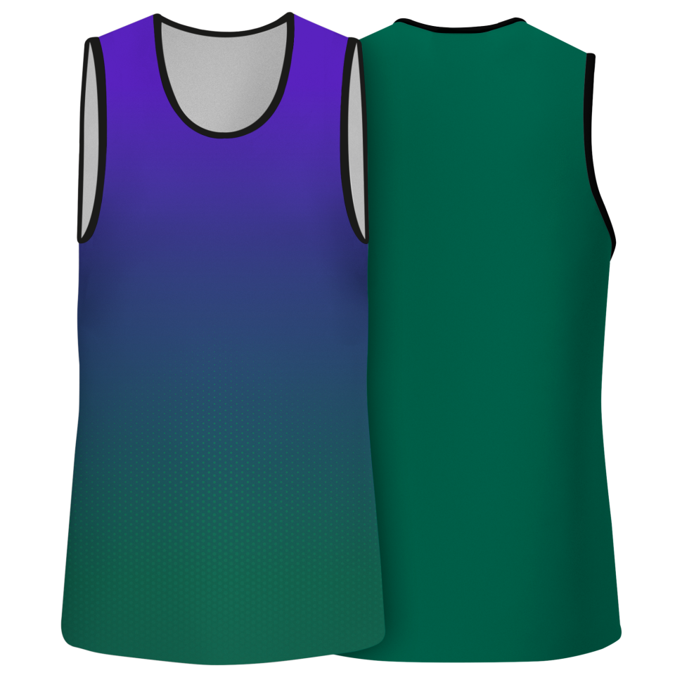 Camiseta pádel sin mangas sublimada modelo degradado