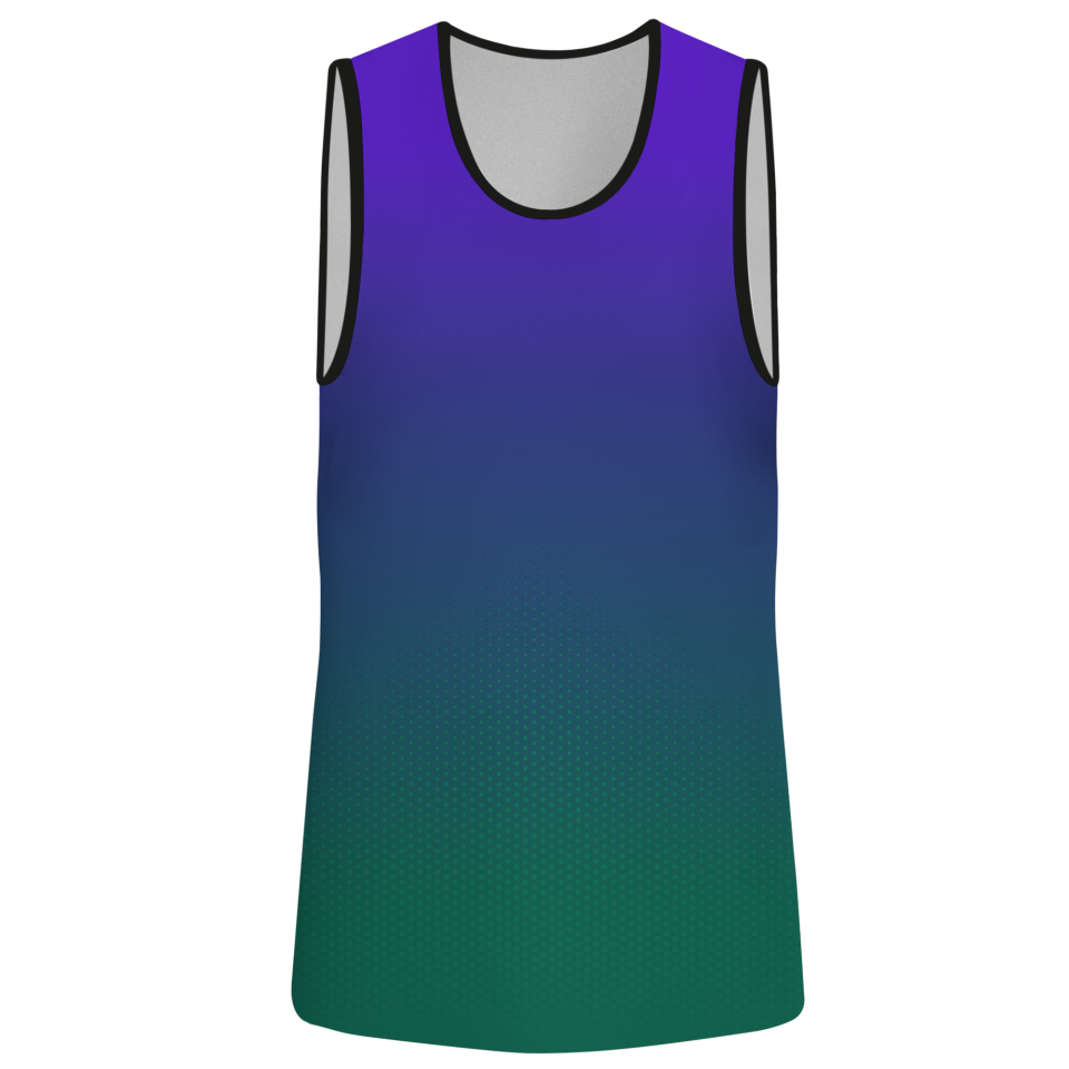 Camiseta pádel sin mangas sublimada modelo degradado