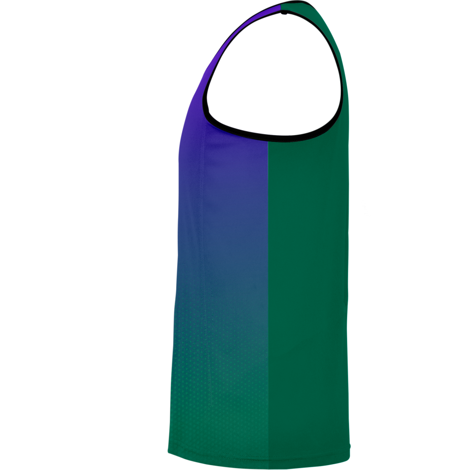 Camiseta pádel sin mangas sublimada modelo degradado