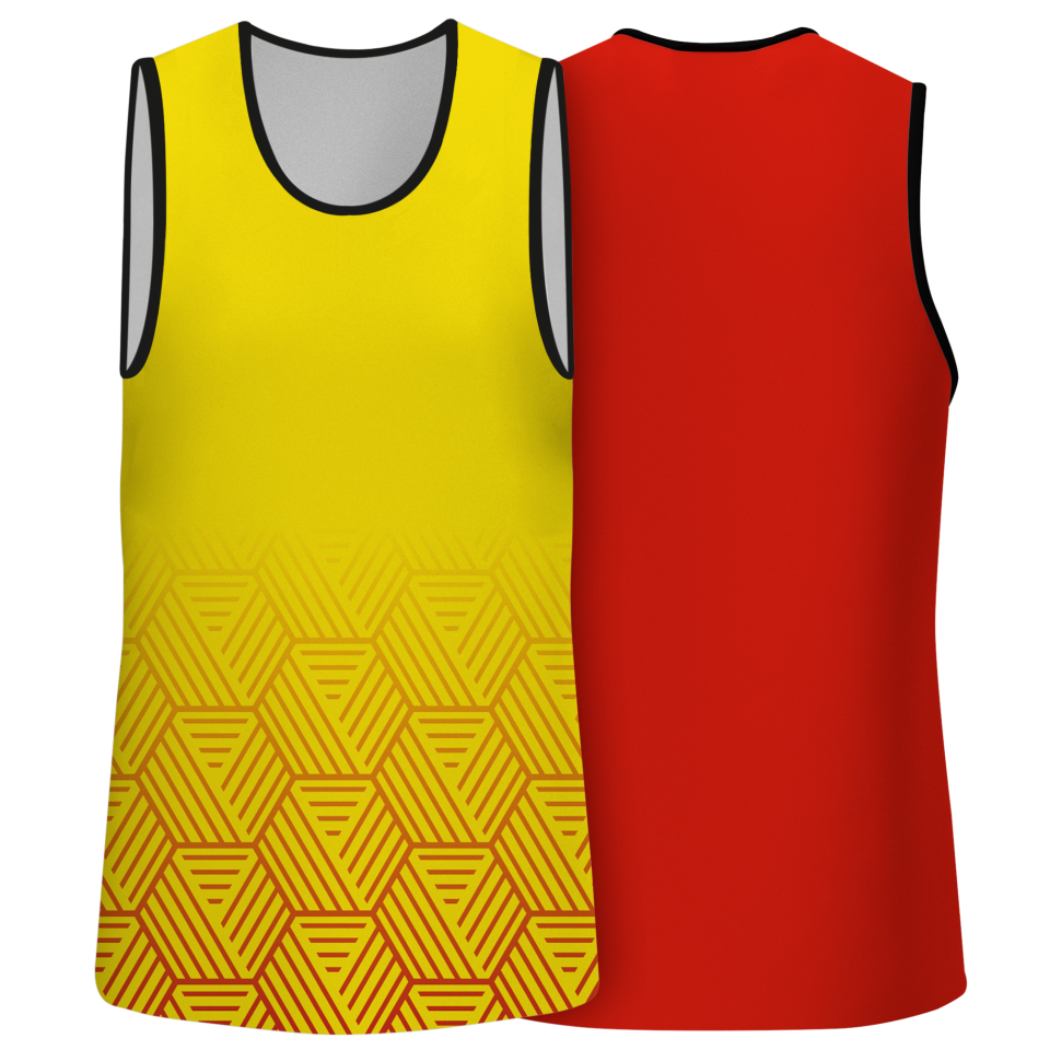 Camiseta pádel sin mangas sublimadas modelo hexágono