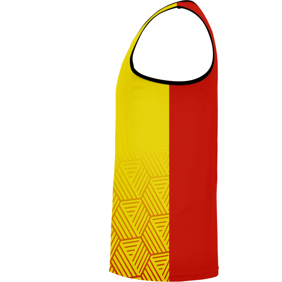 Camiseta pádel sin mangas sublimadas modelo hexágono