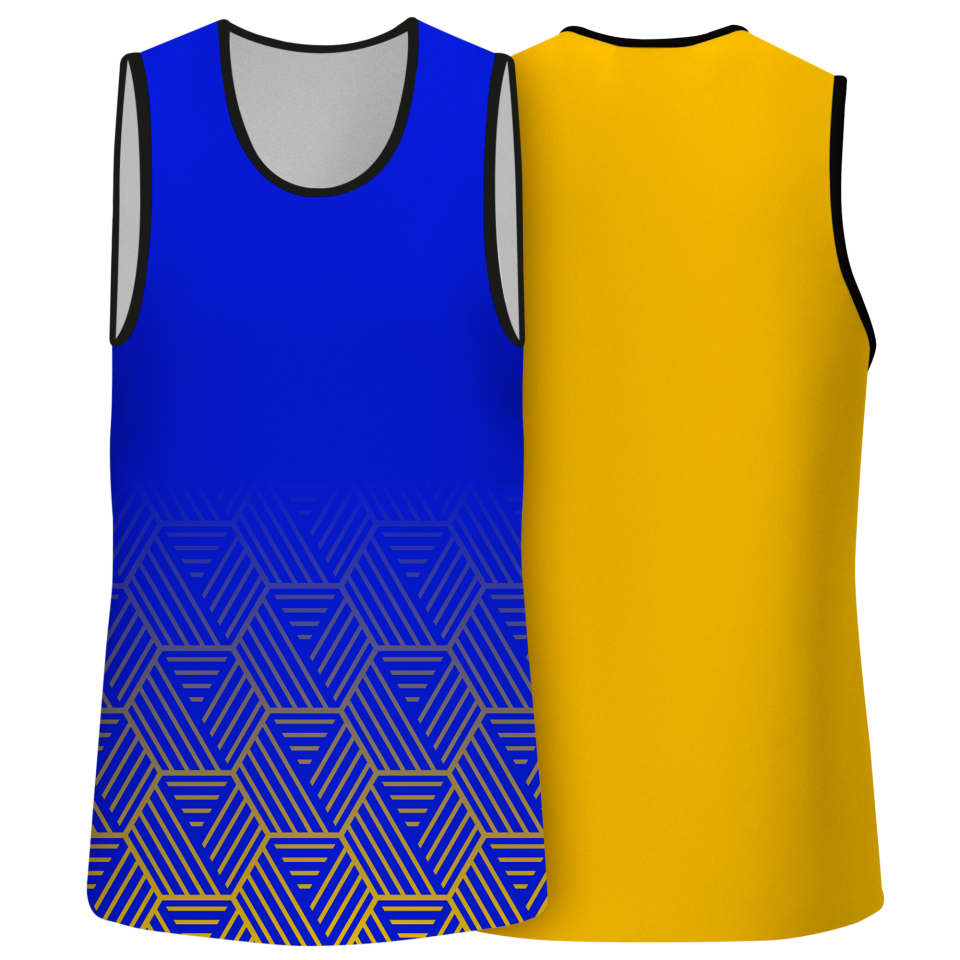 Camiseta pádel sin mangas sublimadas modelo hexágono