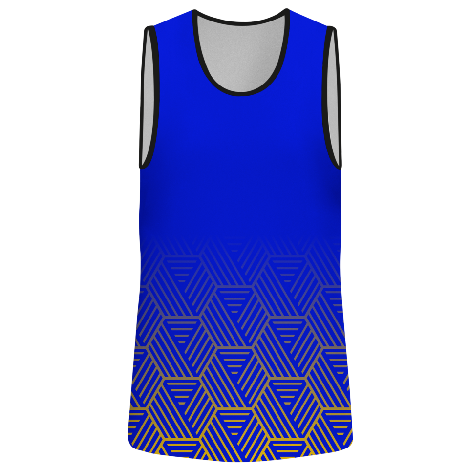 Camiseta pádel sin mangas sublimadas modelo hexágono