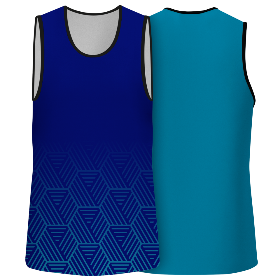 Camiseta pádel sin mangas sublimadas modelo hexágono