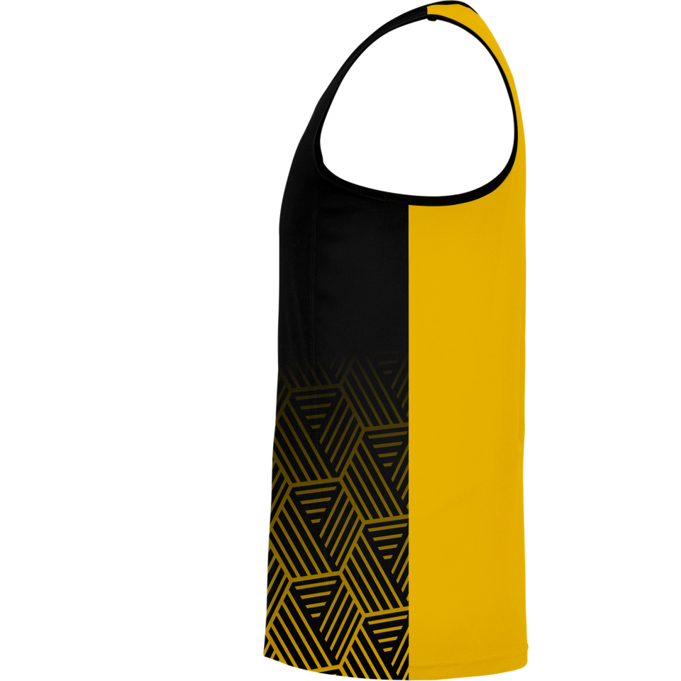 Camiseta pádel sin mangas sublimadas modelo hexágono