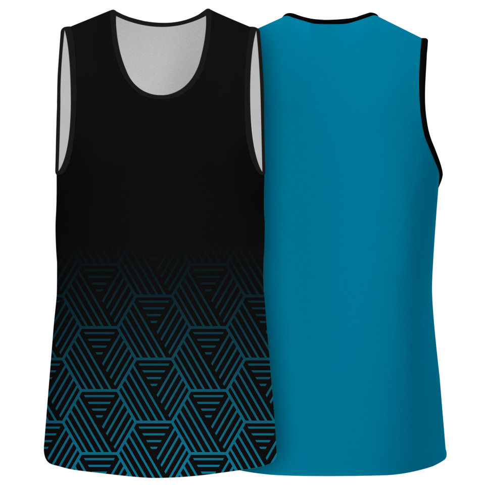 Camiseta pádel sin mangas sublimadas modelo hexágono