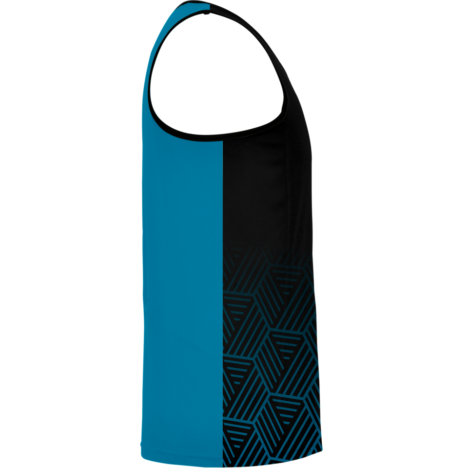 Camiseta pádel sin mangas sublimadas modelo hexágono