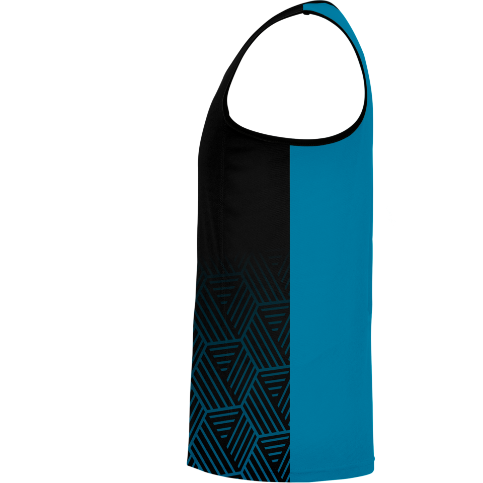 Camiseta pádel sin mangas sublimadas modelo hexágono