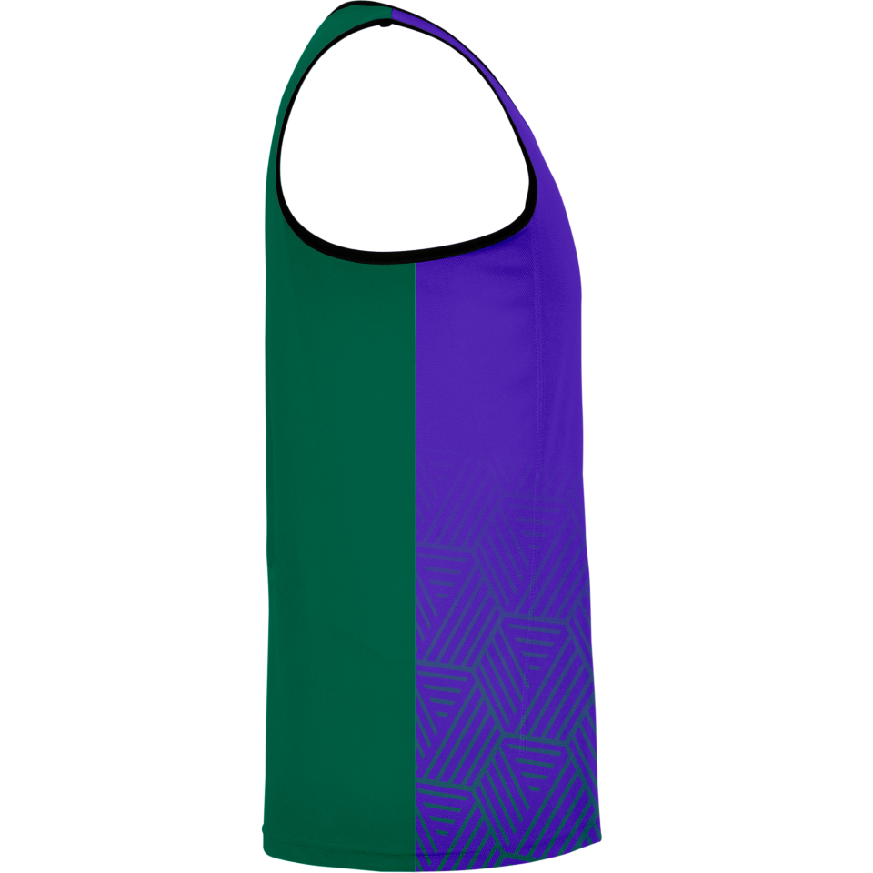 Camiseta pádel sin mangas sublimadas modelo hexágono