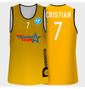 Camiseta pádel sin mangas sublimada modelo degradado