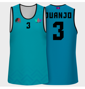 Camiseta pádel sin mangas sublimada modelo geométrico