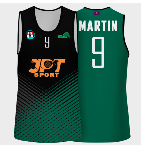 Camiseta pádel sin mangas sublimada modelo rayas