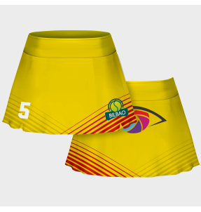 Falda pantalón pádel sublimada modelo rayas