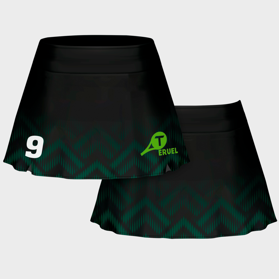 Falda pantalón pádel sublimada modelo geométrico
