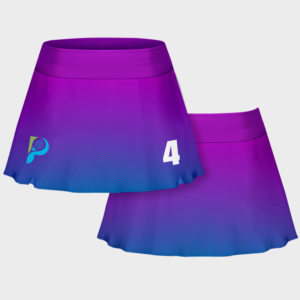 Falda pantalón pádel sublimada modelo degradado