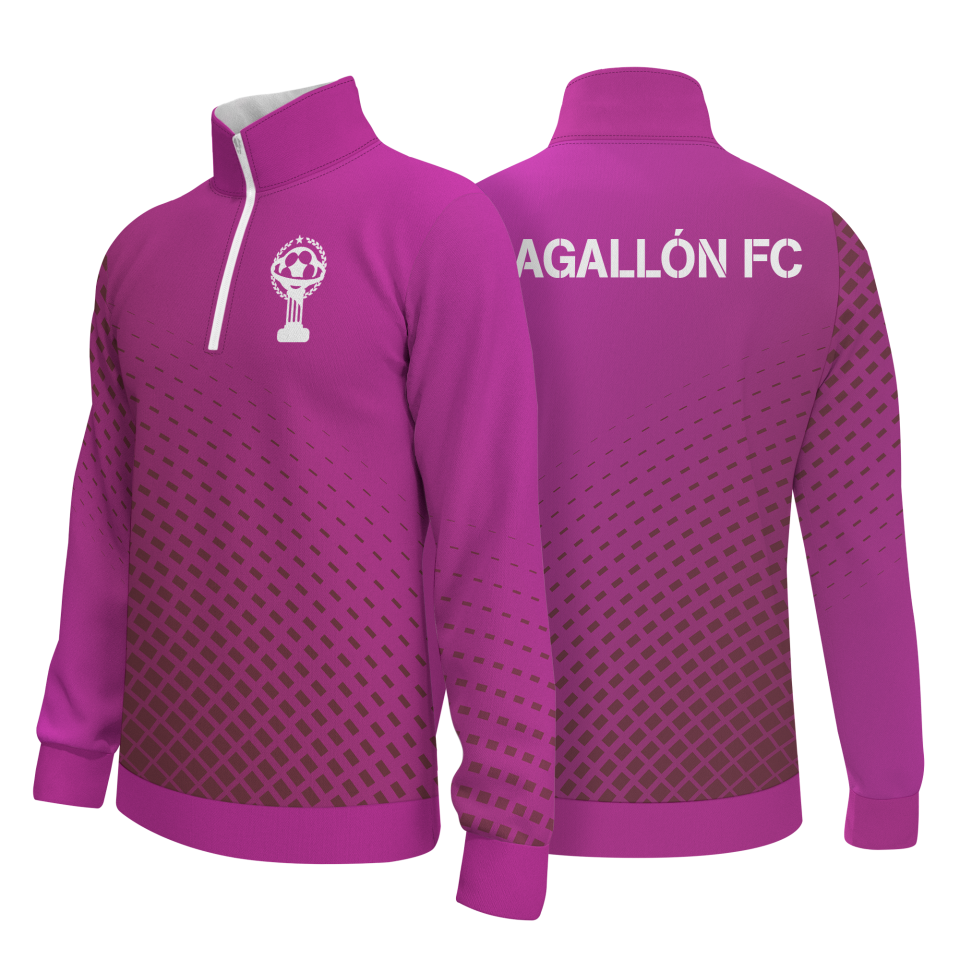 Sudadera media cremallera 100% fullprint personalizada