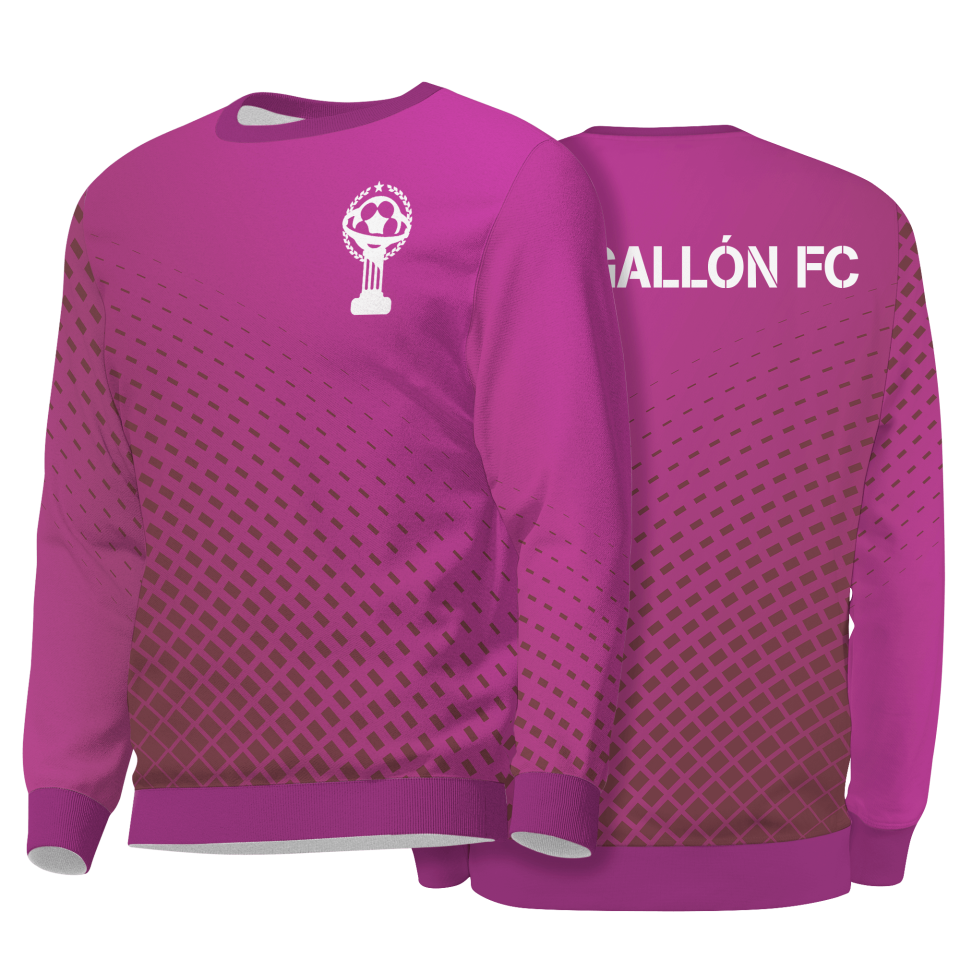 Sudadera cuello redondo 100% fullprint personalizada