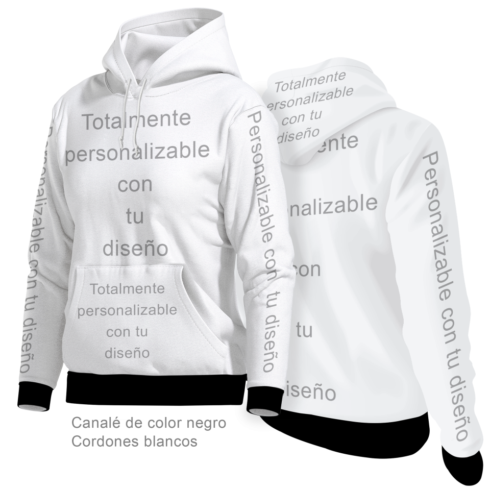 Sudadera con capucha de mujer 100% fullprint personalizada