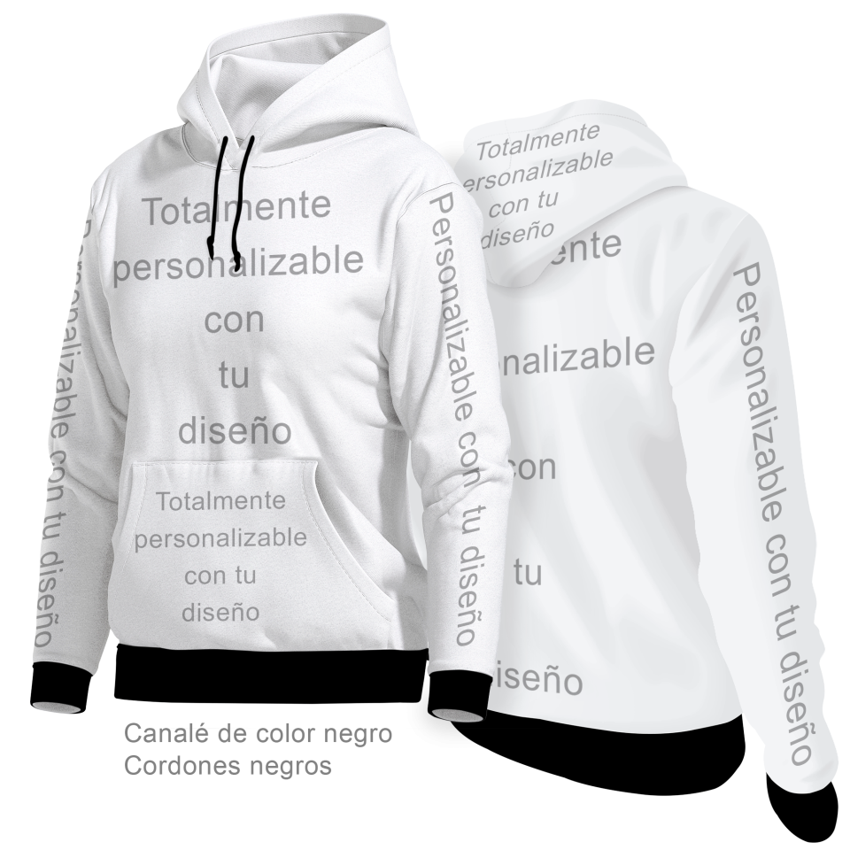 Sudadera con capucha de mujer 100% fullprint personalizada
