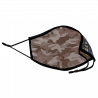 Mascarilla algodón orgánico reversible súper grande flores navy y camuflaje stone homologada con protección +90%
